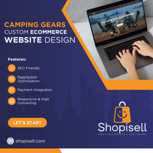 Kampeerspullen Ecommerce Website Ontwerp