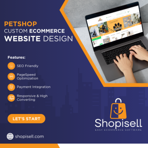 Pet Shop Ecommerce Website Design